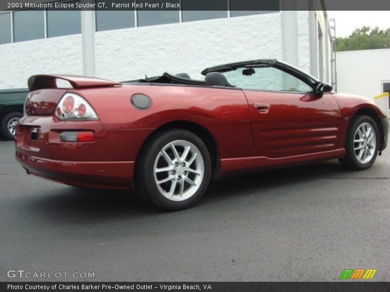 Patriot Red Pearl / Black 2001 Mitsubishi Eclipse Spyder GT
