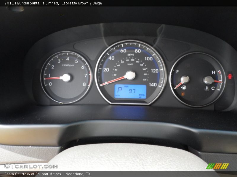  2011 Santa Fe Limited Limited Gauges