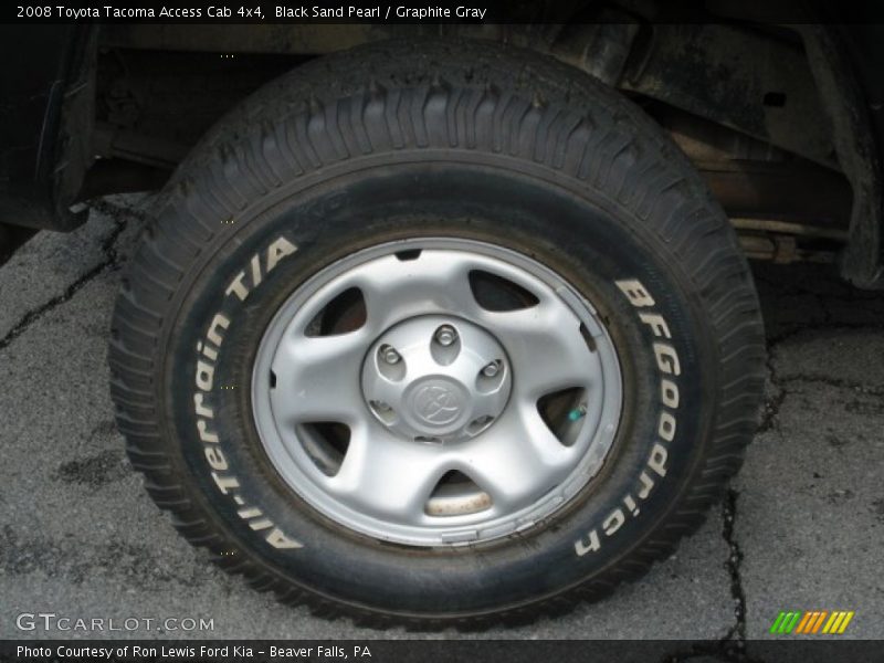 Black Sand Pearl / Graphite Gray 2008 Toyota Tacoma Access Cab 4x4