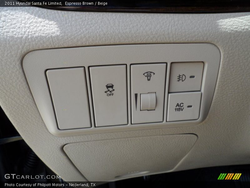 Espresso Brown / Beige 2011 Hyundai Santa Fe Limited