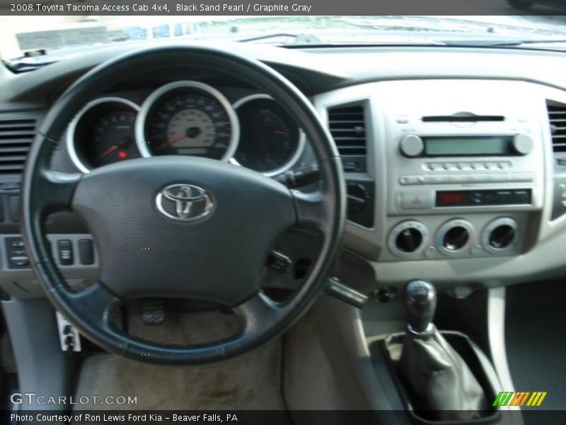 Black Sand Pearl / Graphite Gray 2008 Toyota Tacoma Access Cab 4x4