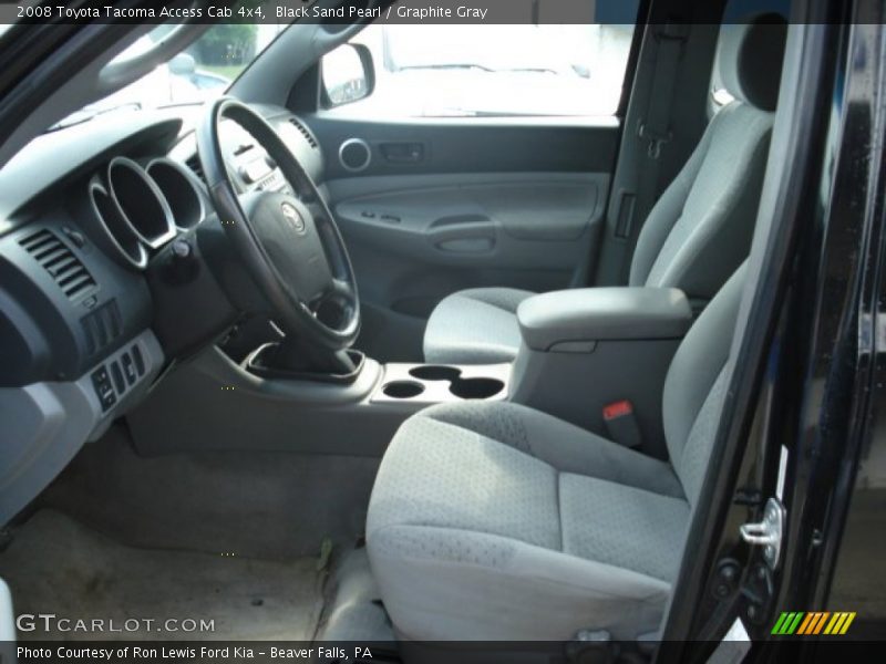 Black Sand Pearl / Graphite Gray 2008 Toyota Tacoma Access Cab 4x4