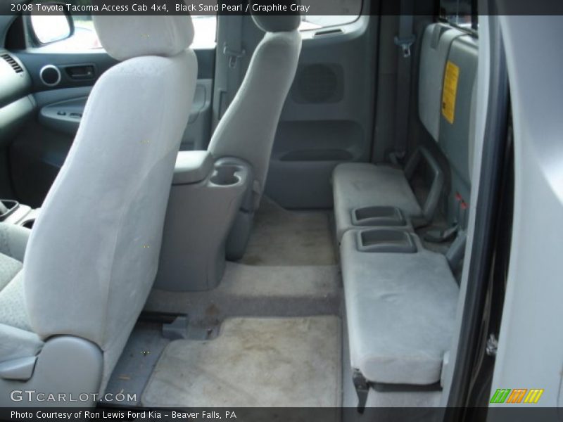 Black Sand Pearl / Graphite Gray 2008 Toyota Tacoma Access Cab 4x4