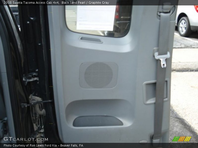 Black Sand Pearl / Graphite Gray 2008 Toyota Tacoma Access Cab 4x4