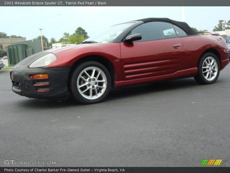 Patriot Red Pearl / Black 2001 Mitsubishi Eclipse Spyder GT
