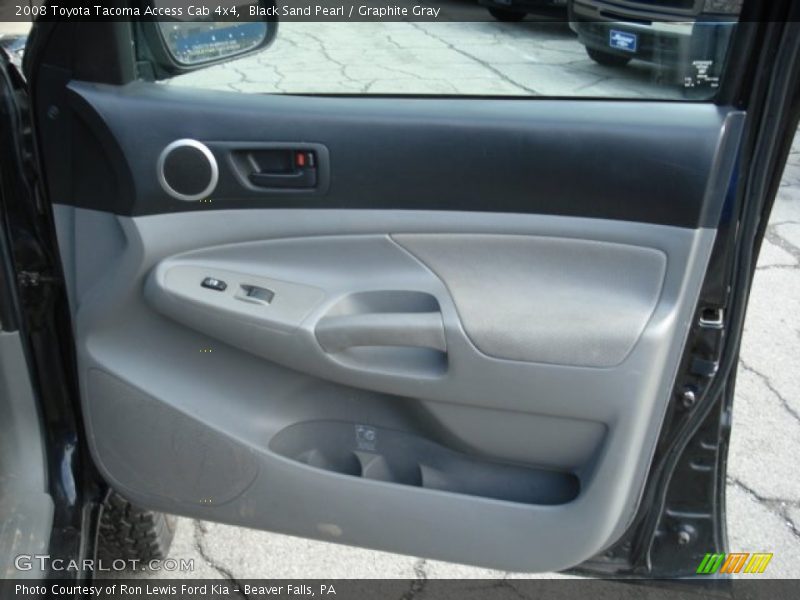 Black Sand Pearl / Graphite Gray 2008 Toyota Tacoma Access Cab 4x4