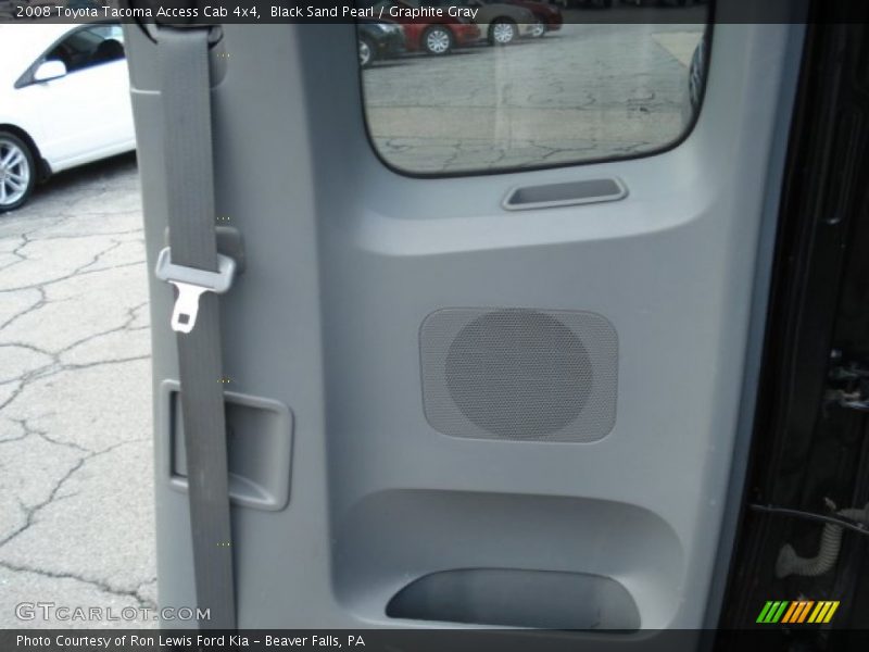 Black Sand Pearl / Graphite Gray 2008 Toyota Tacoma Access Cab 4x4