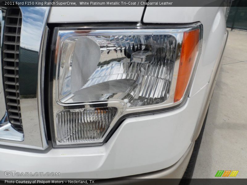 White Platinum Metallic Tri-Coat / Chaparral Leather 2011 Ford F150 King Ranch SuperCrew