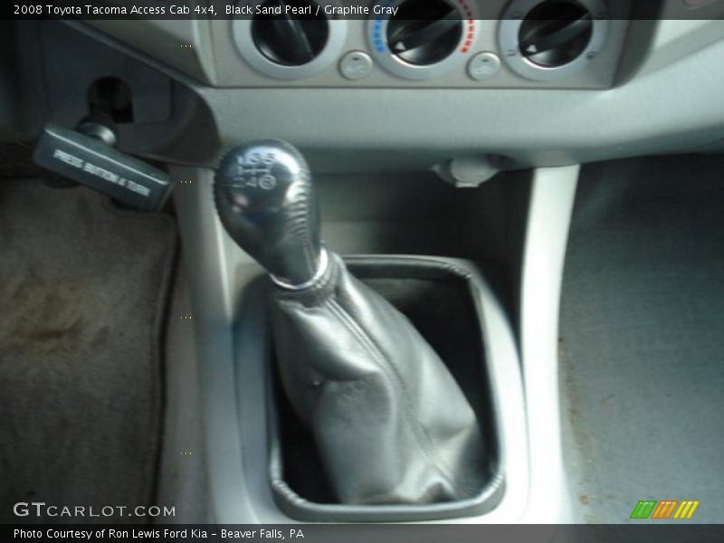 Black Sand Pearl / Graphite Gray 2008 Toyota Tacoma Access Cab 4x4