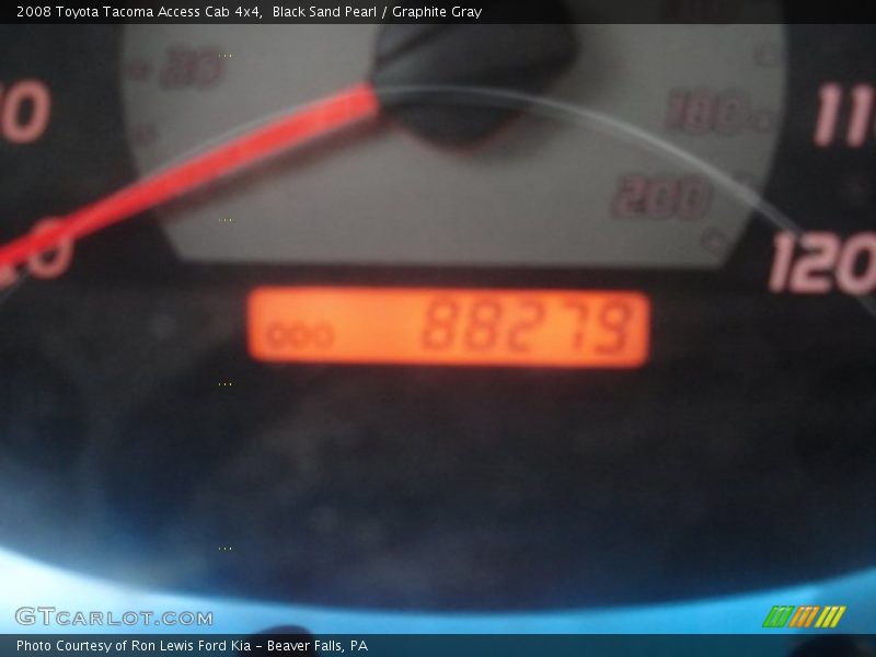 Black Sand Pearl / Graphite Gray 2008 Toyota Tacoma Access Cab 4x4