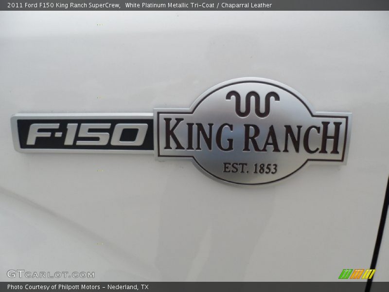 White Platinum Metallic Tri-Coat / Chaparral Leather 2011 Ford F150 King Ranch SuperCrew