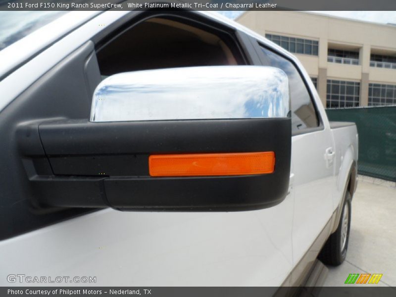 White Platinum Metallic Tri-Coat / Chaparral Leather 2011 Ford F150 King Ranch SuperCrew