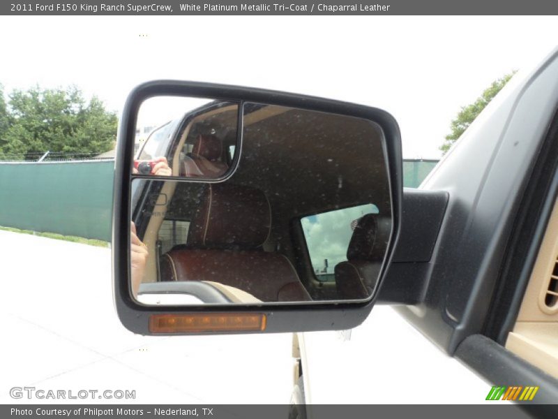 White Platinum Metallic Tri-Coat / Chaparral Leather 2011 Ford F150 King Ranch SuperCrew