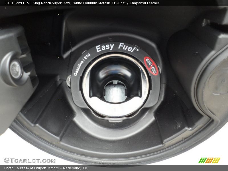 White Platinum Metallic Tri-Coat / Chaparral Leather 2011 Ford F150 King Ranch SuperCrew