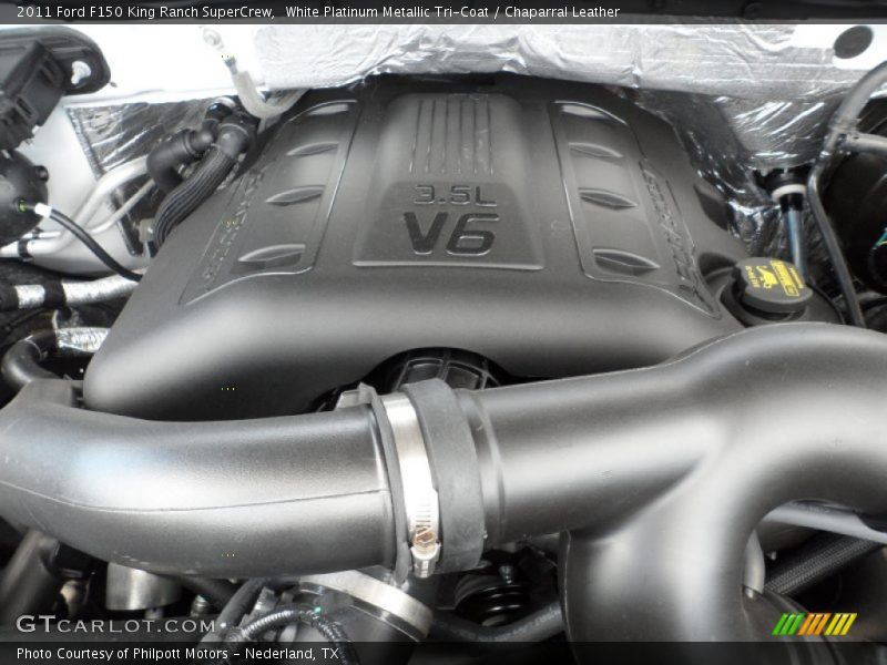 White Platinum Metallic Tri-Coat / Chaparral Leather 2011 Ford F150 King Ranch SuperCrew