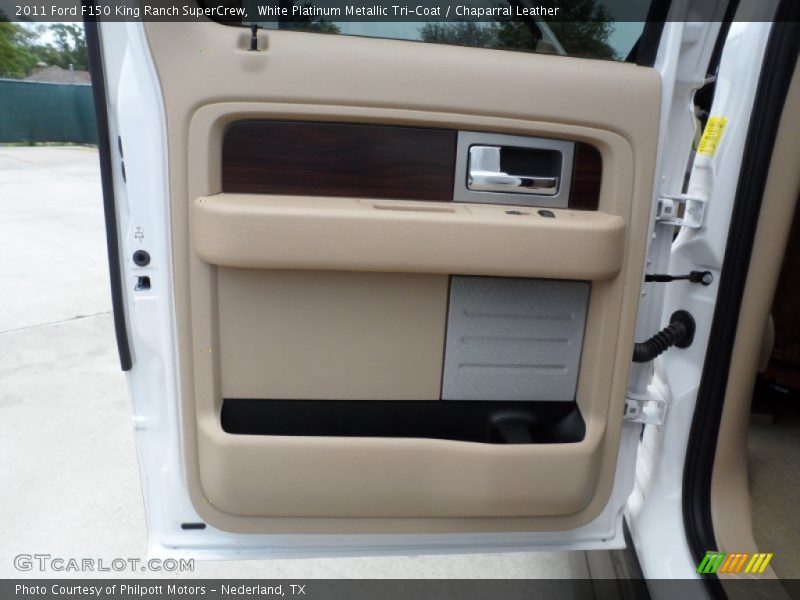 White Platinum Metallic Tri-Coat / Chaparral Leather 2011 Ford F150 King Ranch SuperCrew