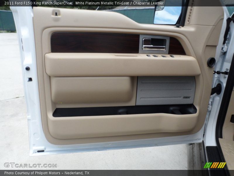 White Platinum Metallic Tri-Coat / Chaparral Leather 2011 Ford F150 King Ranch SuperCrew