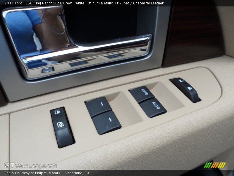 White Platinum Metallic Tri-Coat / Chaparral Leather 2011 Ford F150 King Ranch SuperCrew