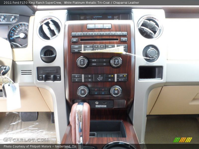 White Platinum Metallic Tri-Coat / Chaparral Leather 2011 Ford F150 King Ranch SuperCrew