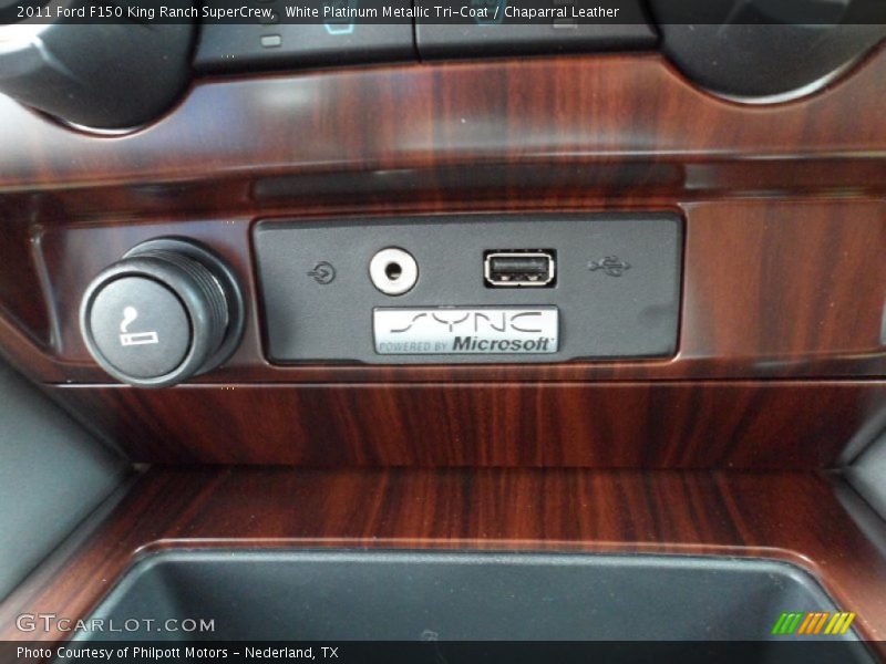White Platinum Metallic Tri-Coat / Chaparral Leather 2011 Ford F150 King Ranch SuperCrew