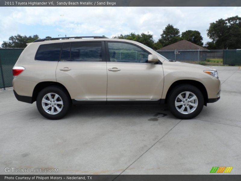 Sandy Beach Metallic / Sand Beige 2011 Toyota Highlander V6