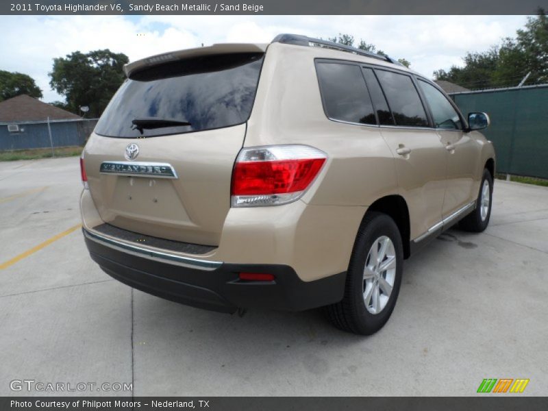Sandy Beach Metallic / Sand Beige 2011 Toyota Highlander V6