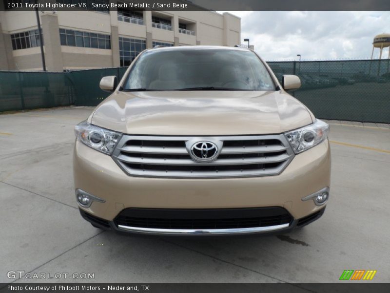 Sandy Beach Metallic / Sand Beige 2011 Toyota Highlander V6