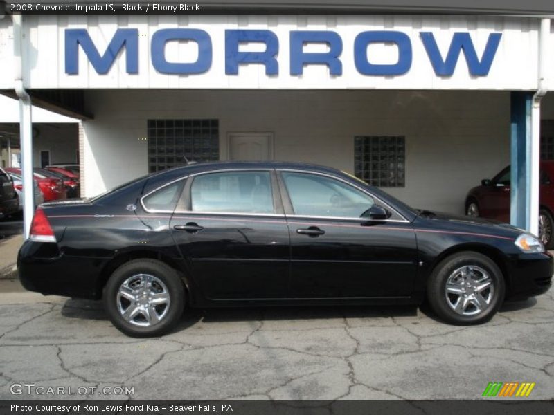 Black / Ebony Black 2008 Chevrolet Impala LS