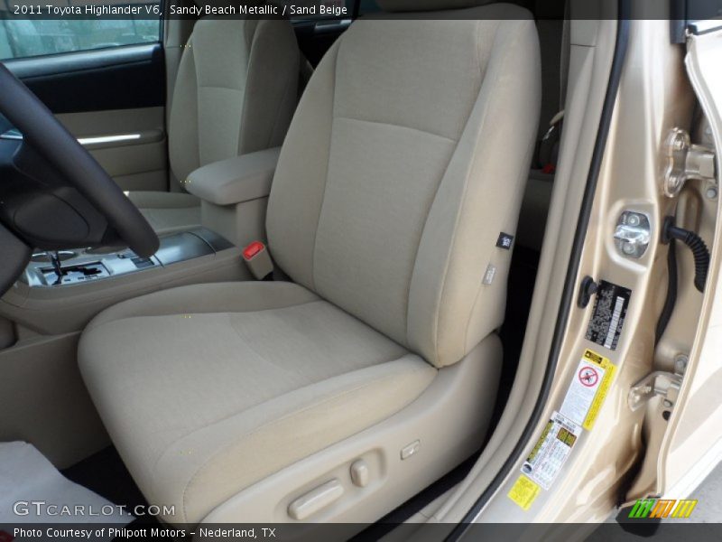 Sandy Beach Metallic / Sand Beige 2011 Toyota Highlander V6