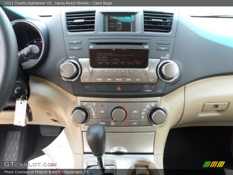 Sandy Beach Metallic / Sand Beige 2011 Toyota Highlander V6