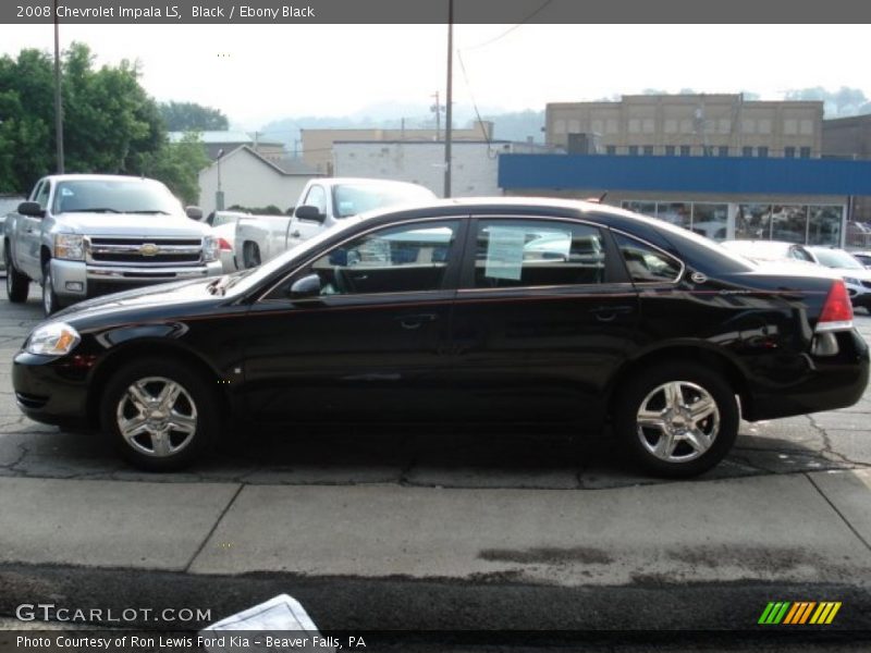 Black / Ebony Black 2008 Chevrolet Impala LS