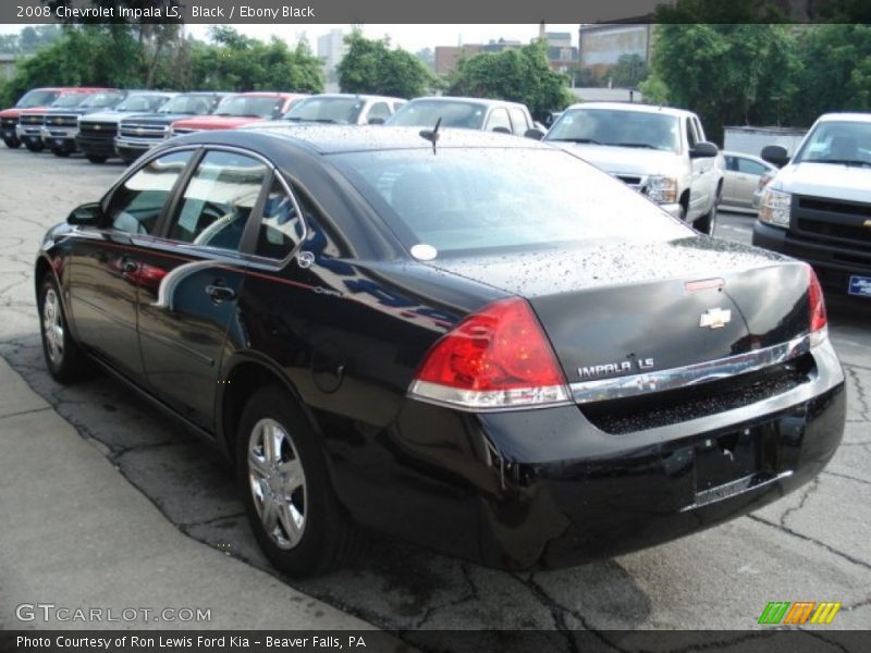 Black / Ebony Black 2008 Chevrolet Impala LS