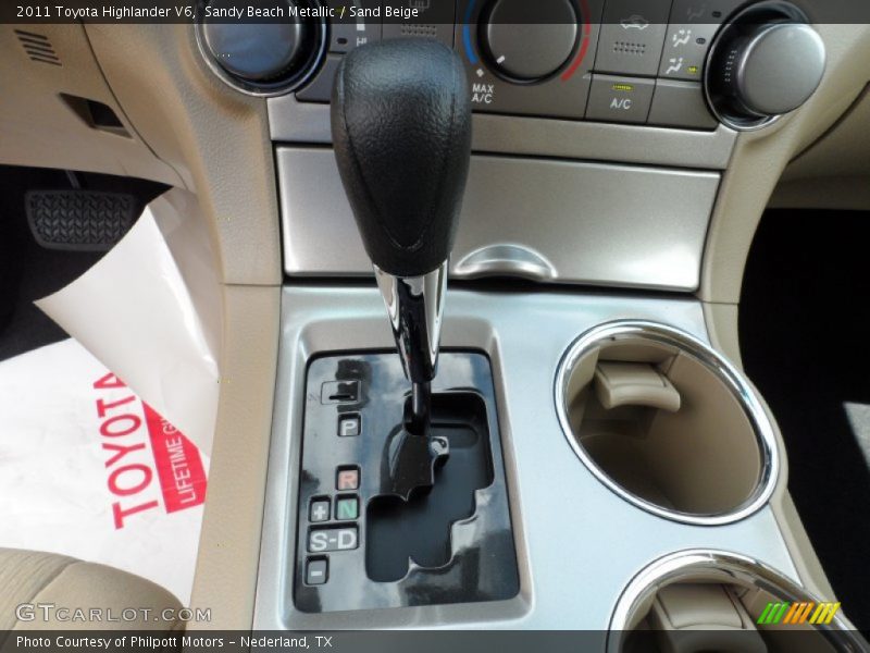 Sandy Beach Metallic / Sand Beige 2011 Toyota Highlander V6