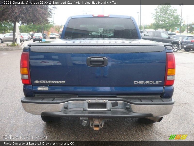 Indigo Blue Metallic / Tan 2002 Chevrolet Silverado 2500 LS Extended Cab 4x4