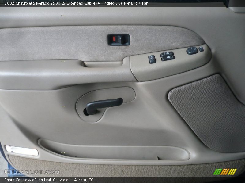 Indigo Blue Metallic / Tan 2002 Chevrolet Silverado 2500 LS Extended Cab 4x4
