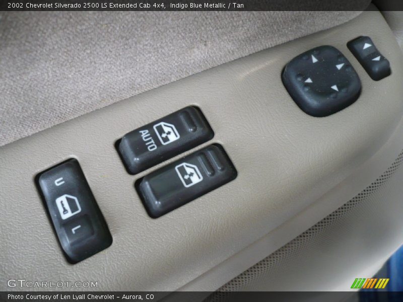 Indigo Blue Metallic / Tan 2002 Chevrolet Silverado 2500 LS Extended Cab 4x4