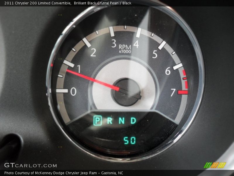 Brilliant Black Crystal Pearl / Black 2011 Chrysler 200 Limited Convertible