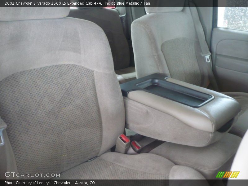 Indigo Blue Metallic / Tan 2002 Chevrolet Silverado 2500 LS Extended Cab 4x4