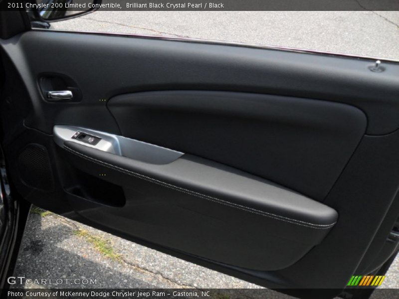 Brilliant Black Crystal Pearl / Black 2011 Chrysler 200 Limited Convertible