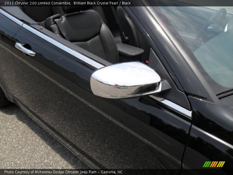 Brilliant Black Crystal Pearl / Black 2011 Chrysler 200 Limited Convertible