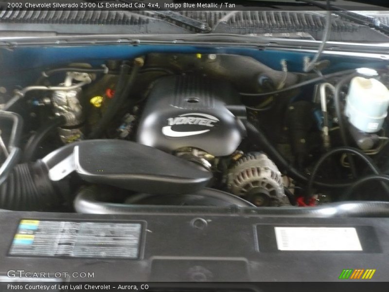 Indigo Blue Metallic / Tan 2002 Chevrolet Silverado 2500 LS Extended Cab 4x4