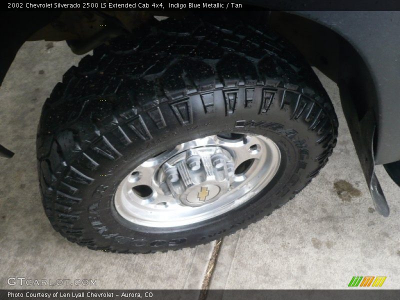 Indigo Blue Metallic / Tan 2002 Chevrolet Silverado 2500 LS Extended Cab 4x4