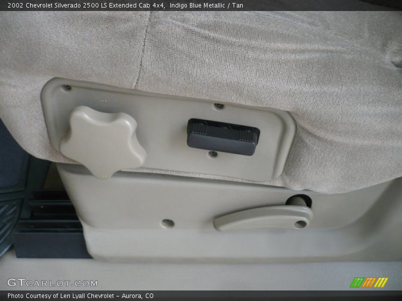 Indigo Blue Metallic / Tan 2002 Chevrolet Silverado 2500 LS Extended Cab 4x4