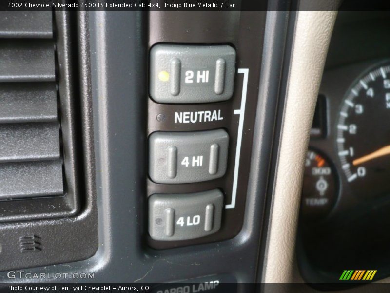 Indigo Blue Metallic / Tan 2002 Chevrolet Silverado 2500 LS Extended Cab 4x4