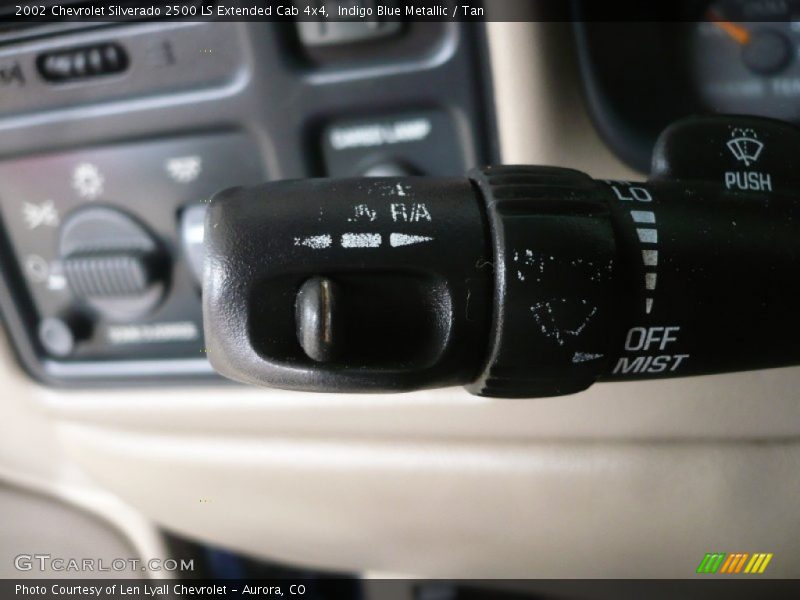 Indigo Blue Metallic / Tan 2002 Chevrolet Silverado 2500 LS Extended Cab 4x4