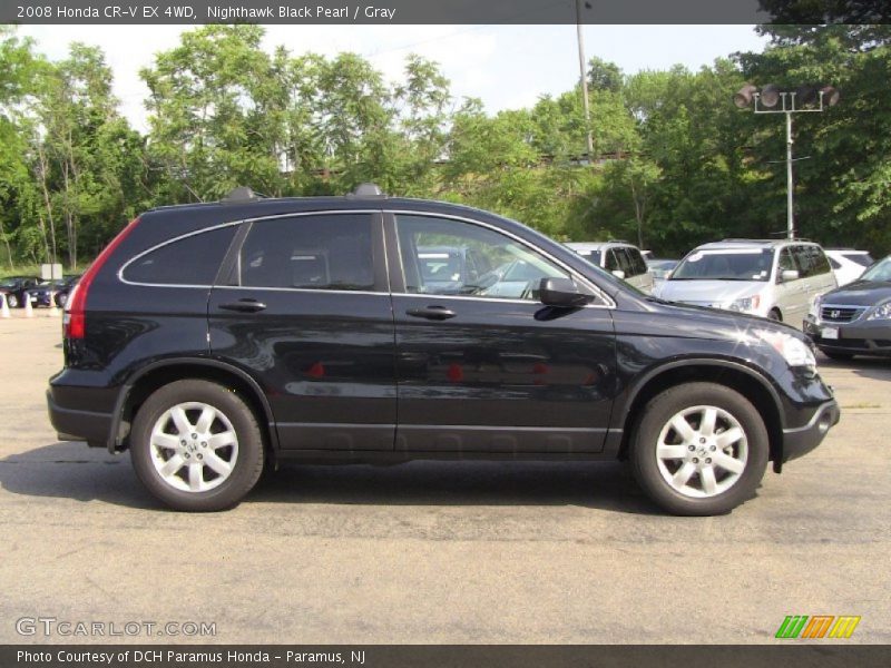 Nighthawk Black Pearl / Gray 2008 Honda CR-V EX 4WD