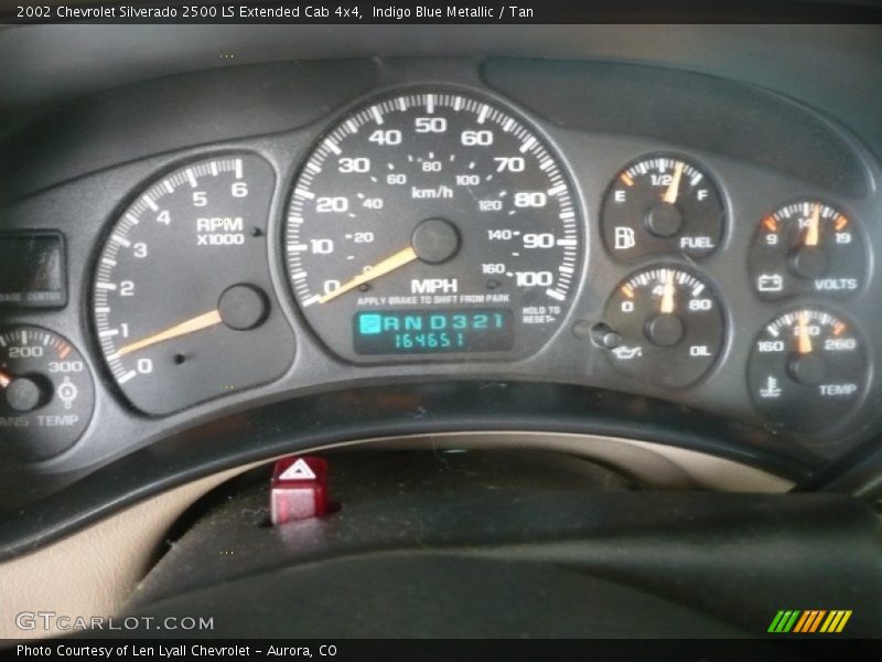  2002 Silverado 2500 LS Extended Cab 4x4 LS Extended Cab 4x4 Gauges