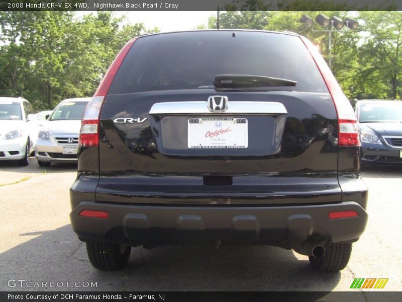 Nighthawk Black Pearl / Gray 2008 Honda CR-V EX 4WD
