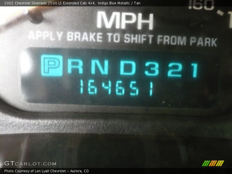 Indigo Blue Metallic / Tan 2002 Chevrolet Silverado 2500 LS Extended Cab 4x4