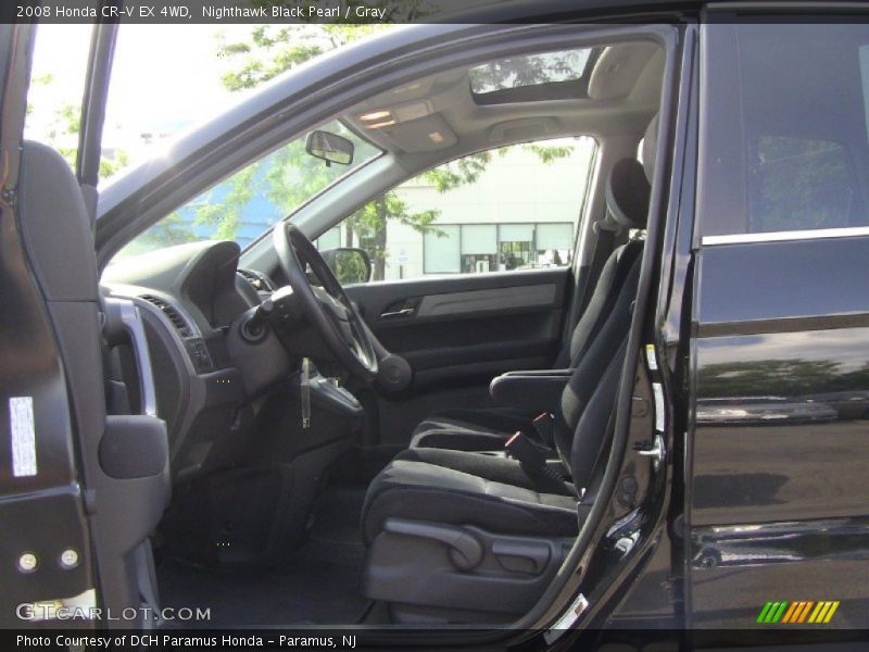Nighthawk Black Pearl / Gray 2008 Honda CR-V EX 4WD